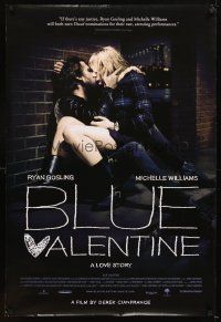 4k079 BLUE VALENTINE DS 1sh '10 Michelle Williams, Ryan Gosling, a love story!