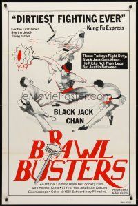 4k092 BRAWL BUSTERS 1sh '78 martial arts kung fu, those turkeys fight dirty!