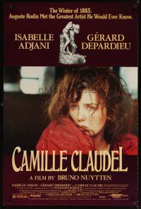 4k102 CAMILLE CLAUDEL 1sh '89 sexy Isabelle Adjani & Gerard Depardieu as sculptor Rodin