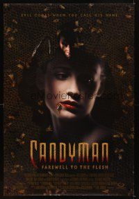 4k104 CANDYMAN 2 DS 1sh '95 Kelly Rowan surrounded by bees, from Clive Barker horror novel!