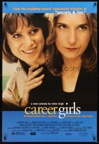 4k107 CAREER GIRLS 1sh '97 Katrin Cartlidge, Lynda Steadman, directed by Mike Leigh!