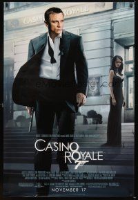 4k110 CASINO ROYALE advance DS 1sh '06 Daniel Craig as James Bond, sexy Eva Green!