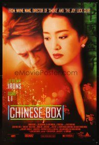 4k117 CHINESE BOX 1sh '98 directed by Wayne Wang, Jeremy Irons, Gong Li
