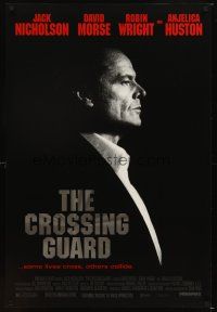 4k137 CROSSING GUARD DS 1sh '95 directed by Sean Penn, cool profile image of Jack Nicholson!