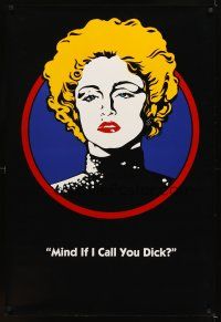 4k163 DICK TRACY Breathless Mahoney style teaser 1sh '90 art of Madonna, Mind if I call you dick?