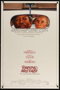 4k174 DRIVING MISS DAISY 1sh '89 art of Morgan Freeman & Jessica Tandy, Bruce Beresford directed!