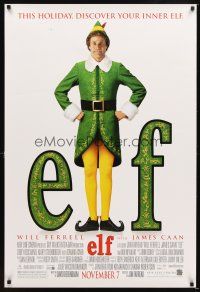 4k188 ELF advance DS 1sh '03 Jon Favreau directed, James Caan & Will Ferrell in Christmas comedy!