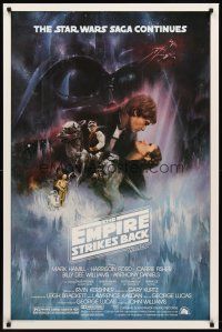 4k189 EMPIRE STRIKES BACK 1sh '80 George Lucas classic, GWTW art by Roger Kastel!