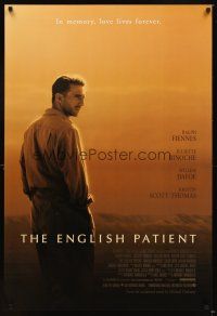 4k193 ENGLISH PATIENT DS 1sh '96 Ralph Fiennes, Best Picture winner, by Anthony Minghella!
