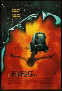 4k199 EVENT HORIZON int'l DS 1sh '97 Laurence Fishburne, Sam Neill, terror in space!