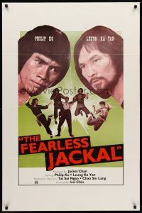 4k213 FEARLESS JACKAL 1sh '82 Philip Ko & Leung Ka Yan in kung fu martial arts action!