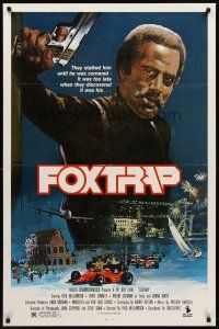 4k221 FOXTRAP 1sh '86 Fred Williamson directs & stars, cool action artwork!