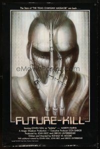 4k229 FUTURE-KILL 1sh '84 Edwin Neal, really cool science fiction artwork by H.R. Giger!