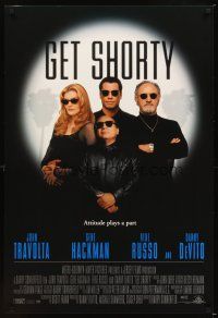 4k233 GET SHORTY int'l 1sh '95 John Travolta, Danny DeVito, Gene Hackman, Rene Russo