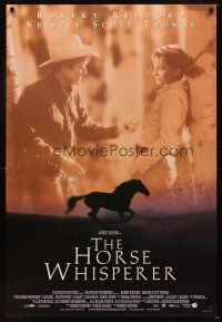 4k276 HORSE WHISPERER int'l DS 1sh '98 star & director Robert Redford, cool running horse image!