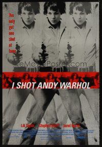 4k287 I SHOT ANDY WARHOL 1sh '96 cool multiple images of Lili Taylor pointing gun!