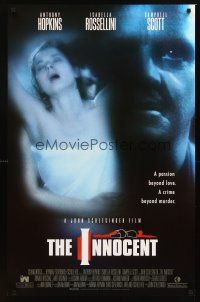 4k304 INNOCENT int'l 1sh '95 cool image of Anthony Hopkins, Isabella Rossellini!