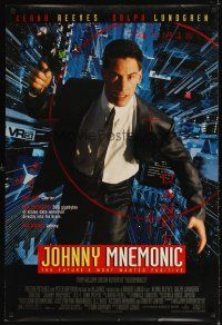 4k320 JOHNNY MNEMONIC DS 1sh '95 Keanu Reeves, Dolph Lundgren, Dian Meyer, Ice-T, Takeshi Kitano