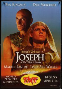 4k323 JOSEPH: A TNT BIBLE STORY TV 1sh '95 cool image of Ben Kingsley, Paul Mercurio in title role!