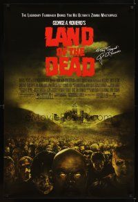 4k341 LAND OF THE DEAD 1sh '05 George Romero directed, mob of zombies!