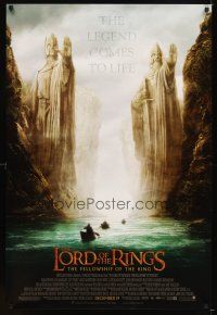 4k368 LORD OF THE RINGS: THE FELLOWSHIP OF THE RING Argonath style advance DS 1sh '01 Tolkien