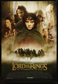 4k369 LORD OF THE RINGS: THE FELLOWSHIP OF THE RING Cast style advance 1sh '01 J.R.R. Tolkien