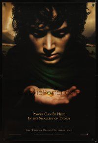 4k371 LORD OF THE RINGS: THE FELLOWSHIP OF THE RING Power style teaser 1sh '01 Elijah Wood!