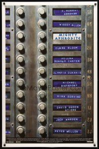 4k421 MIGHTY APHRODITE DS 1sh '95 Mira Sorvino, Woody Allen directed, cool call box design!