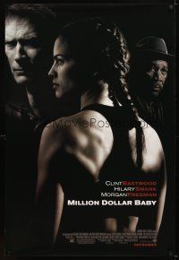 4k423 MILLION DOLLAR BABY advance DS 1sh '04 Clint Eastwood, boxer Hilary Swank, Morgan Freeman!