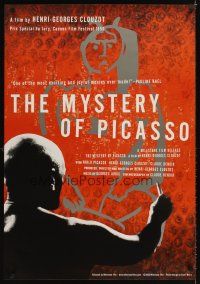 4k444 MYSTERY OF PICASSO 1sh R00 Le Mystere Picasso, Henri-Georges Clouzot & Pablo!