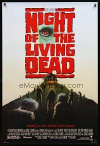 4k450 NIGHT OF THE LIVING DEAD 1sh '90 Tom Savini directed, George Romero, Patricia Tallman!