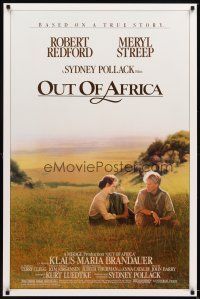 4k470 OUT OF AFRICA 1sh '85 Robert Redford & Meryl Streep, directed by Sydney Pollack!