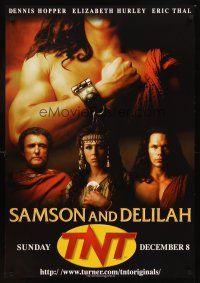 4k546 SAMSON & DELILAH TV 1sh '96 Dennis Hopper, Elizabeth Hurley in the title role, Eric Thai!