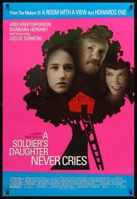 4k573 SOLDIER'S DAUGHTER NEVER CRIES 1sh '98 Kris Kristofferson, Barbara Hershey, Leelee Sobieski!