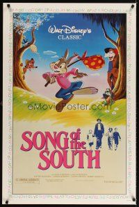 4k574 SONG OF THE SOUTH 1sh R86 Walt Disney, Uncle Remus, Br'er Rabbit & Br'er Bear!