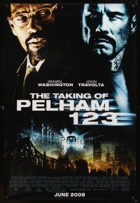 4k610 TAKING OF PELHAM 1 2 3 advance 1sh '09 Denzel Washington, John Travolta, remake!