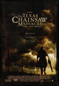 4k627 TEXAS CHAINSAW MASSACRE THE BEGINNING DS 1sh '06 horror prequel, the birth of fear!