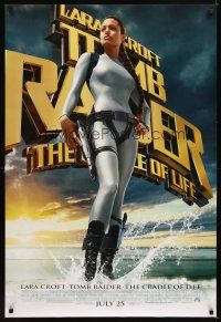 4k638 TOMB RAIDER THE CRADLE OF LIFE advance DS 1sh '03 sexy Angelina Jolie in spandex!