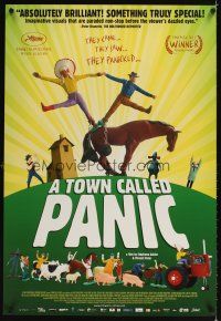 4k645 TOWN CALLED PANIC 1sh '09 Stephane Aubier, Vincent Patar animation, wacky!