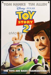 4k648 TOY STORY 2 advance DS 1sh '99 Woody, Buzz Lightyear, Disney and Pixar animated sequel!