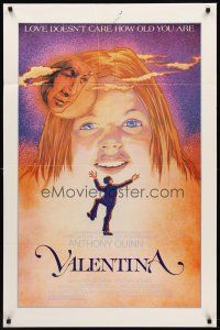 4k664 VALENTINA 1sh '83 Isabel Arce, Anthony Quinn, Paloma Gomez in title role, cool artwork!