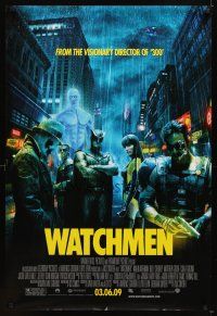 4k675 WATCHMEN advance DS 1sh '09 Zack Snyder, Maline Akerman, Billy Crudup, Jackie Earle Haley!