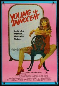 4k686 WILD INNOCENTS 1sh '82 woman's body, child's mind, sexy Young & Innocent art, Ron Jeremy!