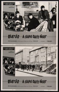 4h982 HARD DAY'S NIGHT 2 LCs R82 Beatles, John Lennon, Paul McCartney, George Harrison, Ringo Starr