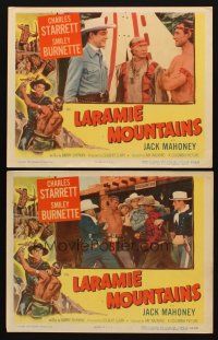 4h985 LARAMIE MOUNTAINS 2 LCs '52 Charles Starrett & Native American Indian Jock MaHoney!