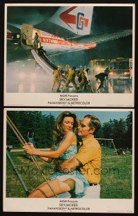 4h988 SKYJACKED 2 LCs '72 airline pilot Charlton Heston, sexy Yvette Mimieux on swing!