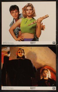 4h113 BUFFY THE VAMPIRE SLAYER 8 color 11x14 stills '92 great image of Kristy Swanson & Luke Perry!