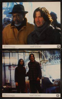 4h130 CHAIN REACTION 8 color 11x14 stills '96 Keanu Reeves, Morgan Freeman, Rachel Weisz!