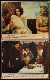 4h940 MURDER ON THE ORIENT EXPRESS 4 English LCs '74 Agatha Christie, directed by Sidney Lumet!