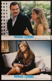 4h860 PHYSICAL EVIDENCE 7 English LCs '89 Burt Reynolds, Theresa Russell, Michael Crichton
